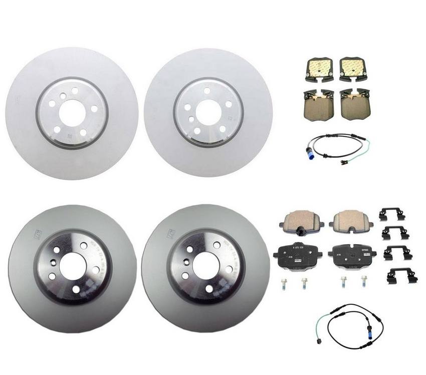 BMW Brake Kit - Pads and Rotors Front &  Rear (348mm/345mm)